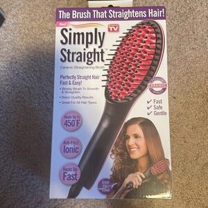 Simple straight ceramic straightening brush